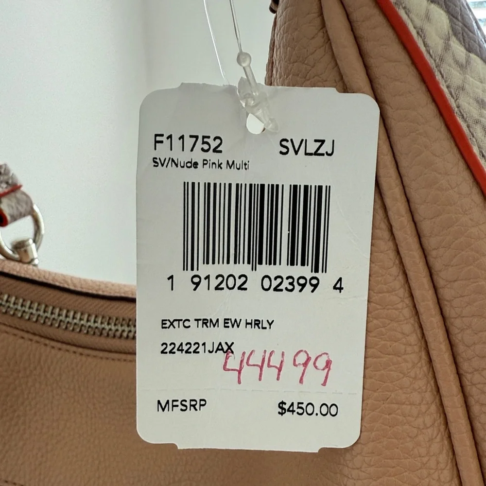 “COACH” Harley Hobo with Exotic Trim Handbag Purse